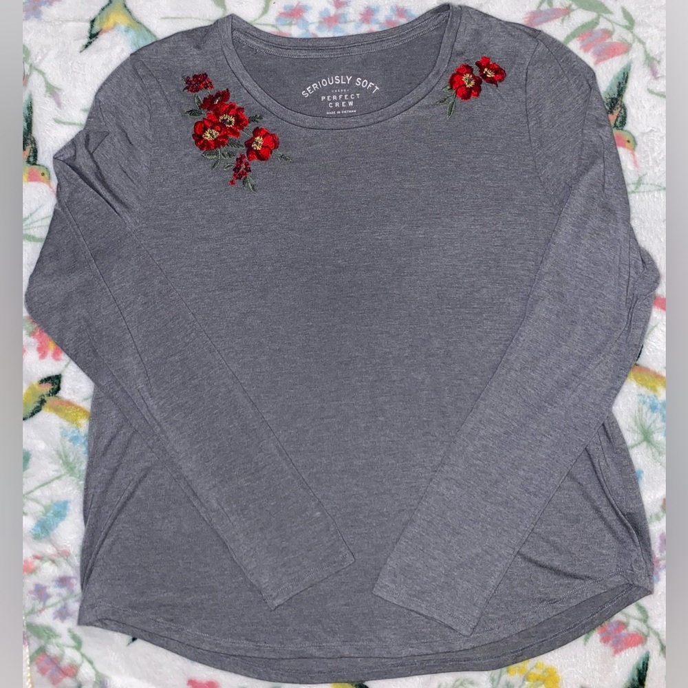 Aero Seriously Soft Perfect Crew Long Sleeve